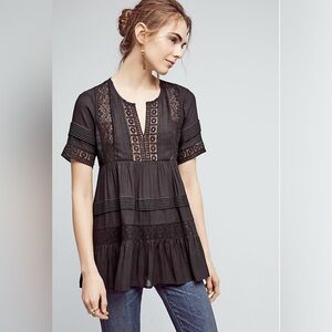 Maeve Lace Tiered Top Size M